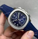 Grade AAA Copy Patek Philippe Aquanaut Chronograph 5968g Watch Blue Rubber Strap